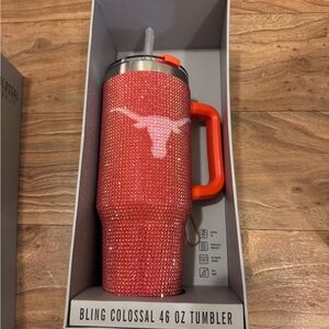 Bling Colossal Red Tumbler with Handle